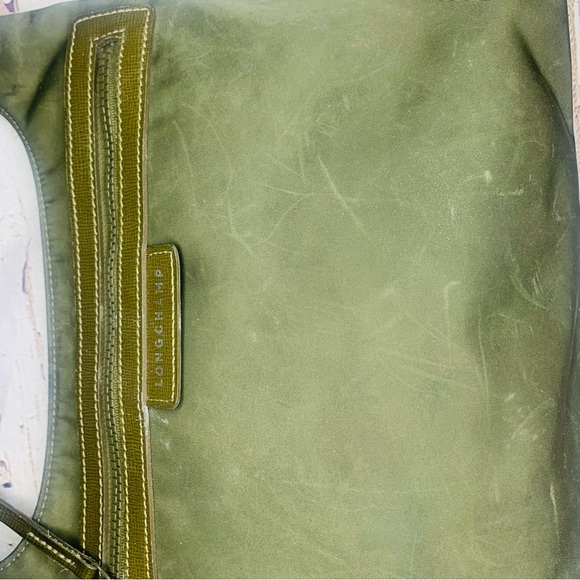 ❌SOLD❌ Longchamp Le Pliage Nylon Crossbody Olive Green - Picture 6 of 7